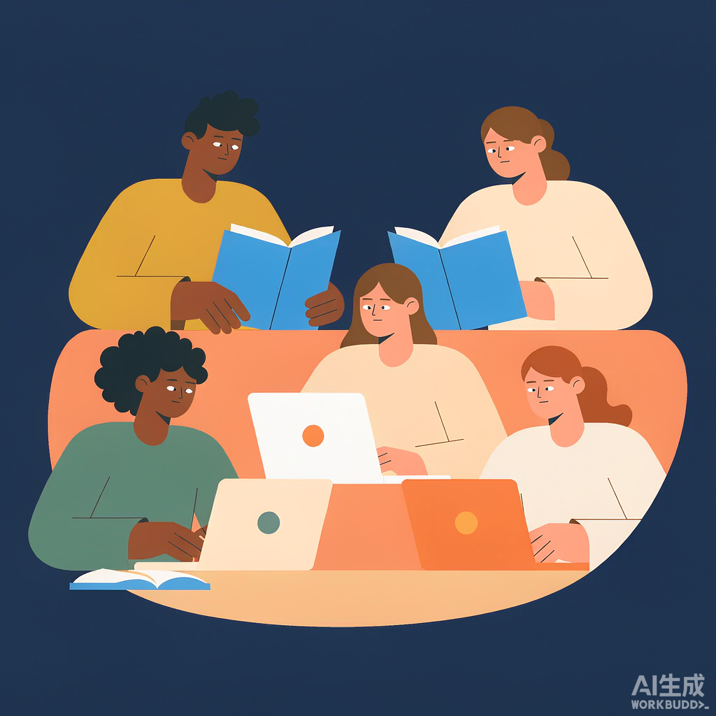Students preparing for law school together